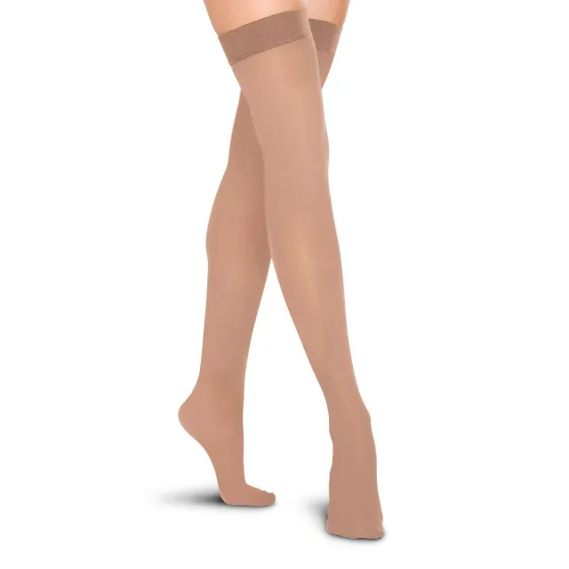 Therafirm Men's and Women's Thigh Highs w/Grip Top 30-40 mmHg