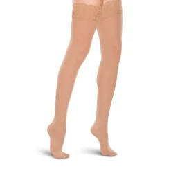 Therafirm Women's Thigh Highs w/Lace Band 15-20 mmHg