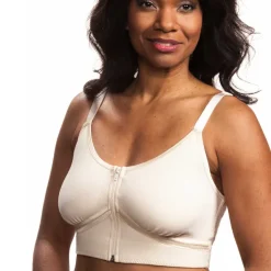 Wear Ease 752 Allyson Bra w/Fiberfill Breast Forms & Drainage Tube Pouches