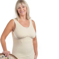 Wear Ease 901 Dawn Camisole w/Fiberfill Breast Forms & Drainage Tube Pouches