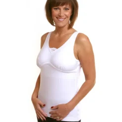 Wear Ease 901 Dawn Camisole w/Fiberfill Breast Forms & Drainage Tube Pouches
