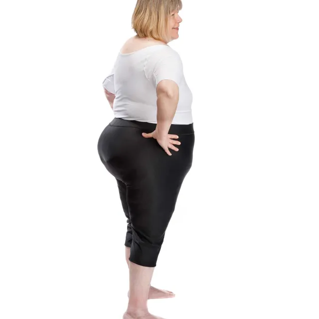 Wear Ease 615 High Waist Compression Capri Plus Size