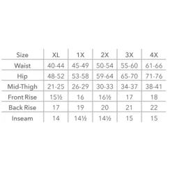 Wear Ease 615 High Waist Compression Capri Plus Size